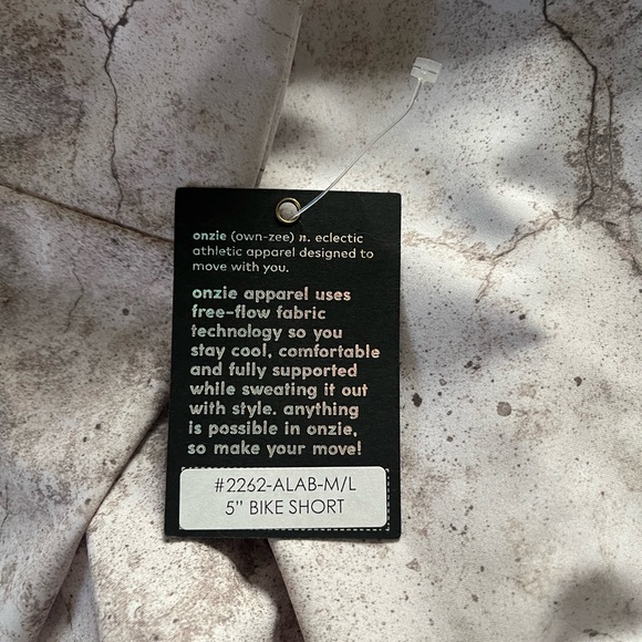 Onzie Mini Bike High Waist Shorts Alabaster - Picture 7 of 9